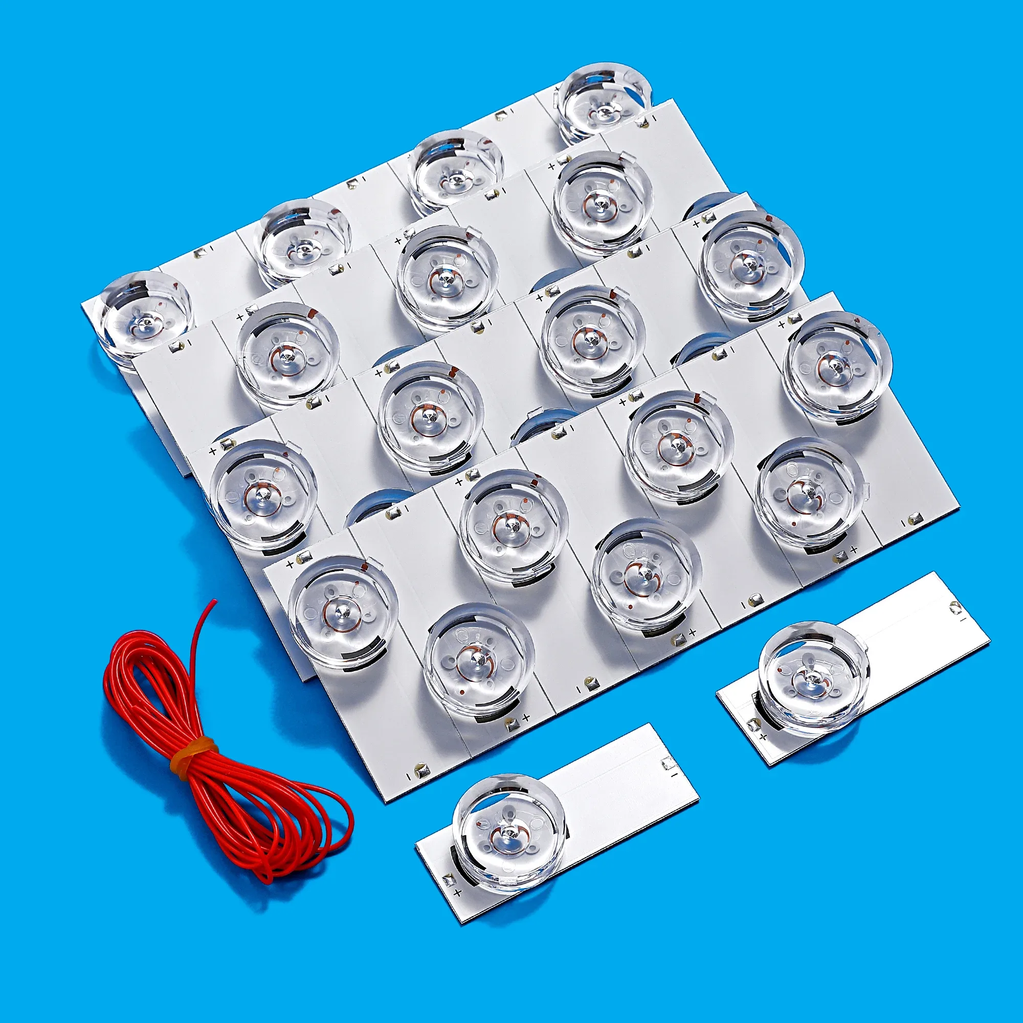 LEDs SMD 3V/6V avec lentilles optiques pour réparation de rétroéclairage TV 32-75" et câble de 2 m - Image 2