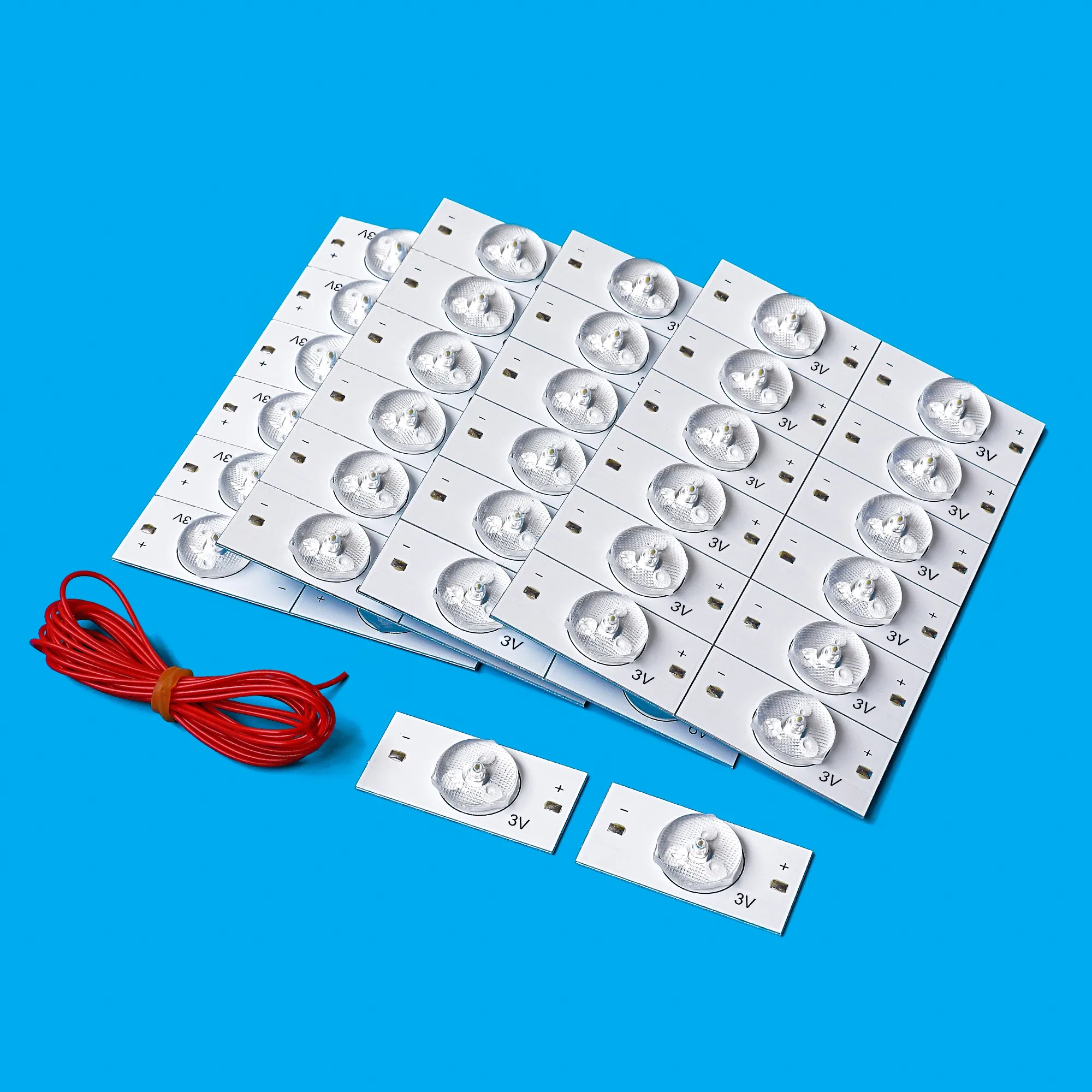 LEDs SMD 3V/6V avec lentilles optiques pour réparation de rétroéclairage TV 32-75" et câble de 2 m - Image 3