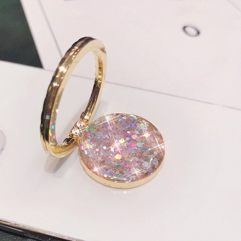 Support bague rotatif à paillettes pour smartphone - Image 3