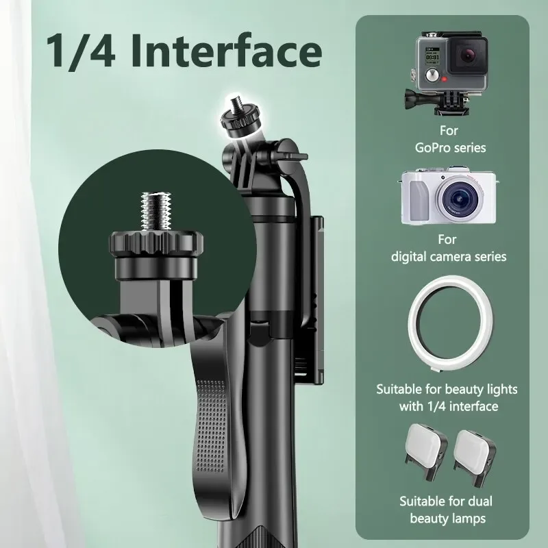 Trépied Perche Selfie Sans Fil KEELEAD L16 (1530 mm) Pliable pour Smartphones et Caméras d'Action - Image 3