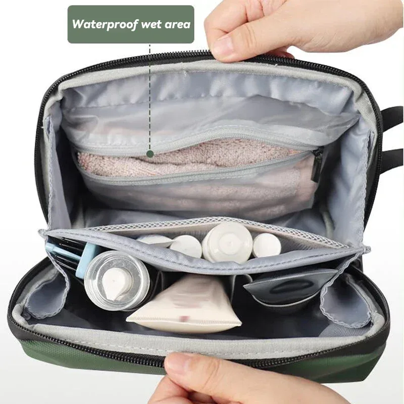 Trousse de Toilette de Voyage avec Séparation Humide/Sec - Grande Capacité - Image 4