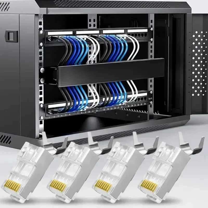 Connecteurs RJ45 Blindés Cat7/Cat6/Cat5 - Fiches 8P8C Plaquées Or - Image 4