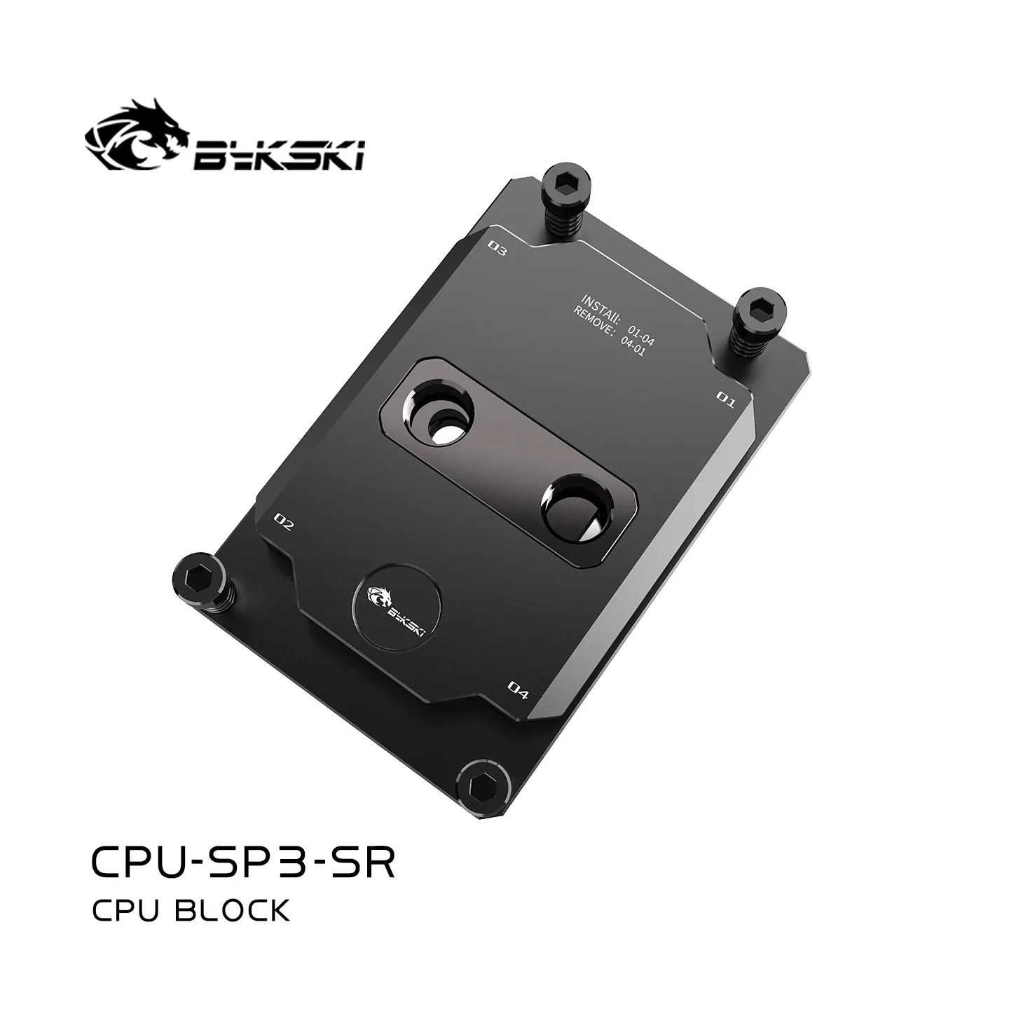 Bykski Waterblock CPU pour Processeur AMD TR4, Laiton et Cuivre, G1/4 - CPU-SP3-SR - Image 3