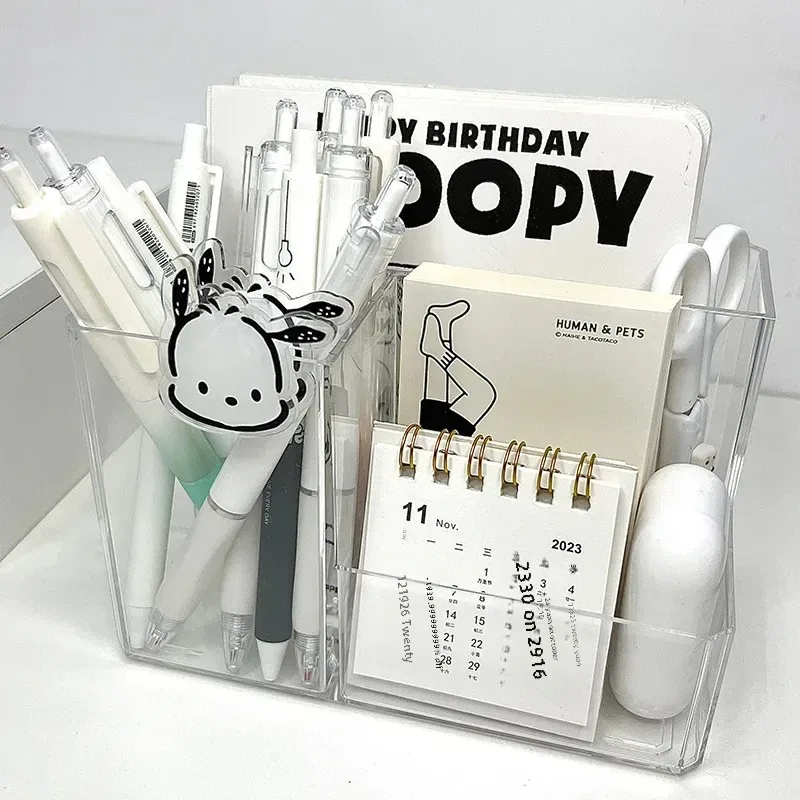 Porte-stylo transparent multifonction - Image 1