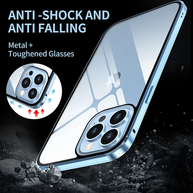 Coque Magnétique 360° Intégrale Anti-Espion pour iPhone 12, 13, 14, 15 et 16 Pro Max - Image 6