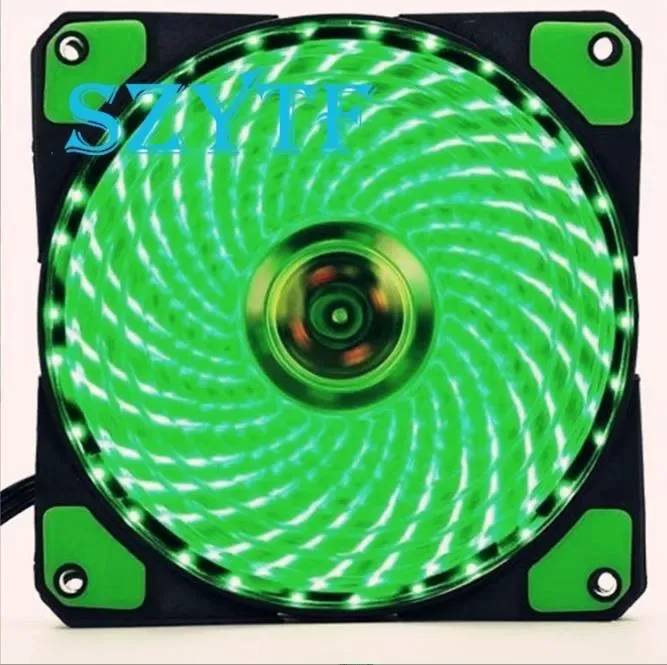 Ventilateur de boîtier PC silencieux 120mm à LED - 3 Broches / 12V DC - Image 5
