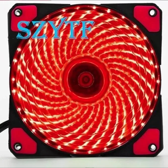 Ventilateur de boîtier PC silencieux 120mm à LED - 3 Broches / 12V DC - Image 3