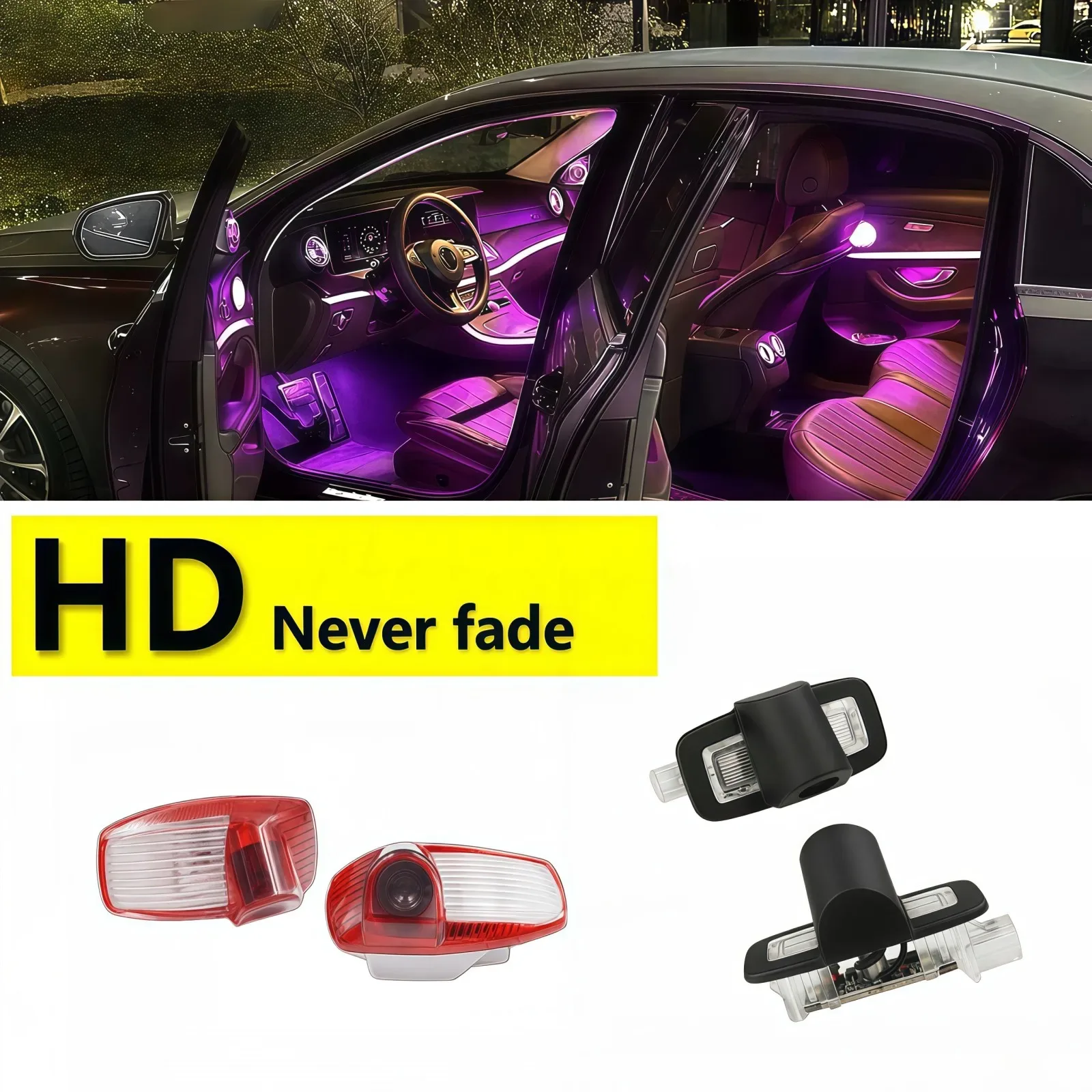 Projecteurs LED de Porte Haute Définition pour Porsche Panamera (2010-2024) - Lot de 2 - Image 1
