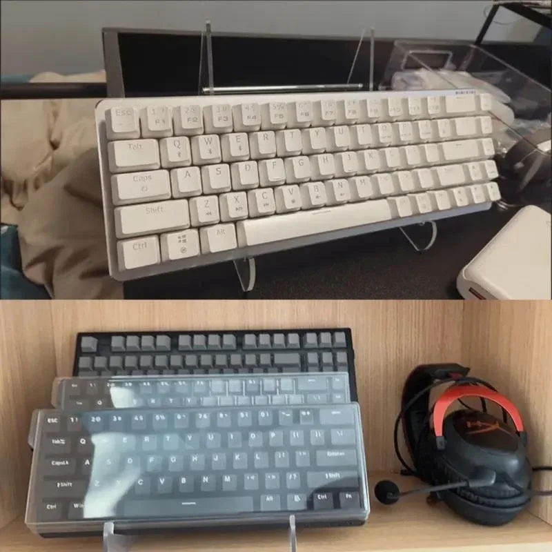 Support de présentation transparent pour clavier mécanique - Image 4