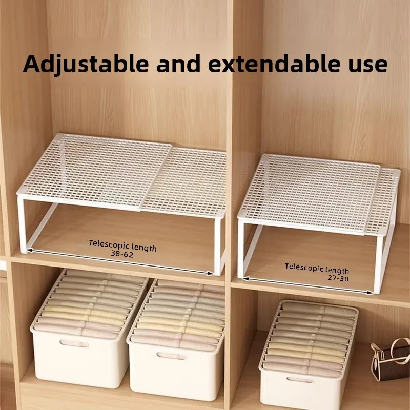 Étagère de rangement extensible et ajustable pour placard et armoire - Image 1