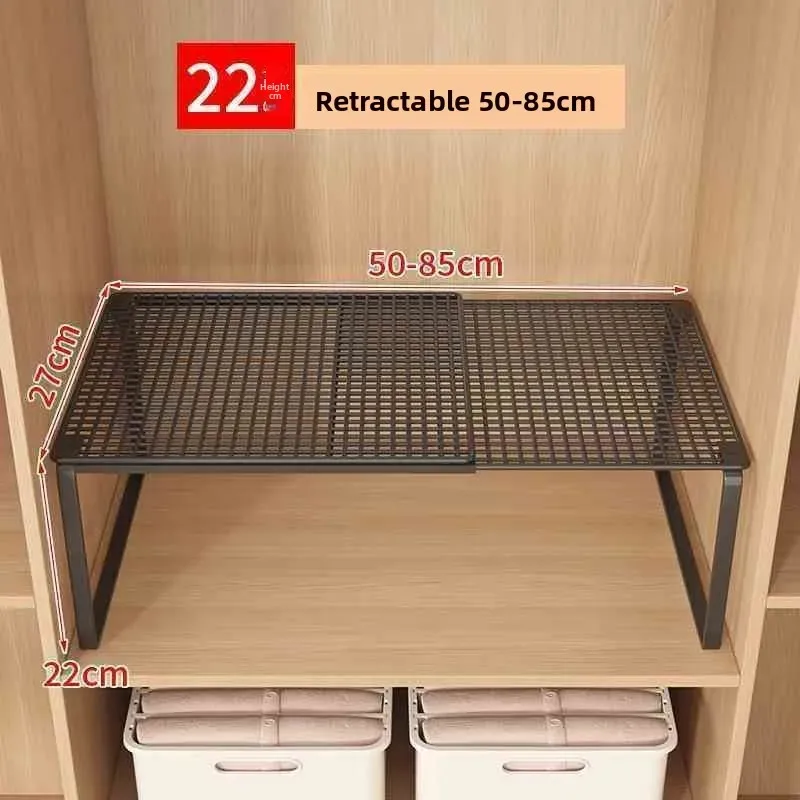 Étagère de rangement extensible et ajustable pour placard et armoire 9