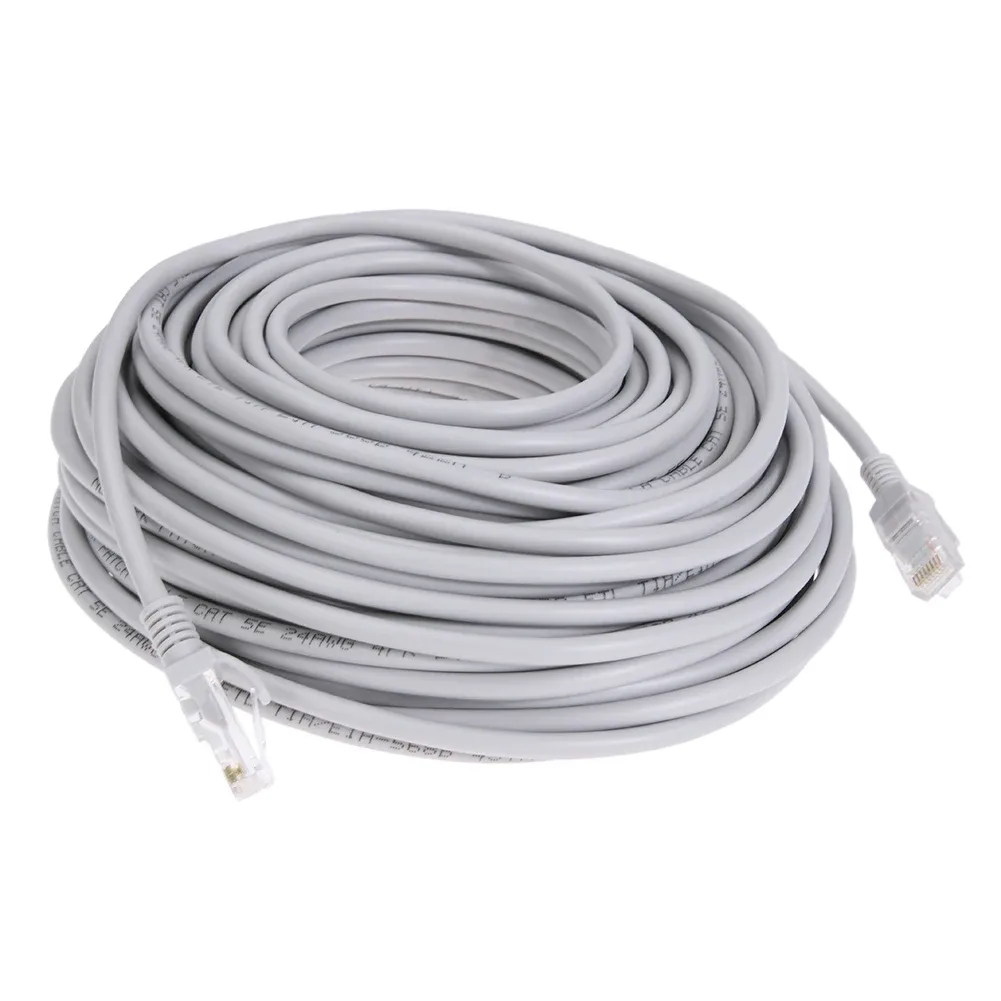 Câble Réseau RJ45 + Alimentation DC pour Caméra IP Vidéosurveillance CAT5e - 5M/10M/15M/20M/30M - Image 5