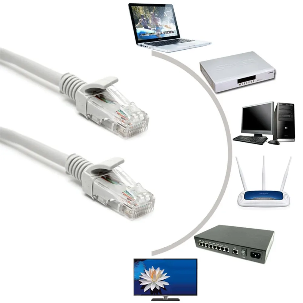 Câble Réseau RJ45 + Alimentation DC pour Caméra IP Vidéosurveillance CAT5e - 5M/10M/15M/20M/30M - Image 2