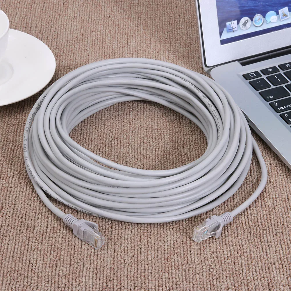 Câble Réseau RJ45 + Alimentation DC pour Caméra IP Vidéosurveillance CAT5e - 5M/10M/15M/20M/30M - Image 3