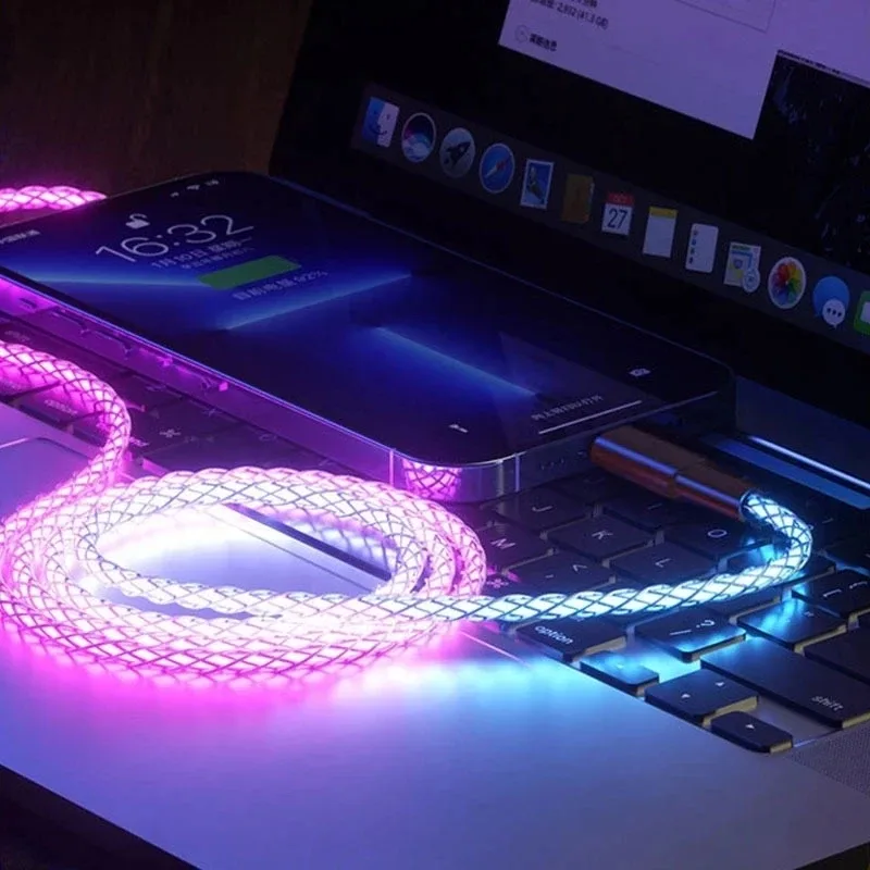Câble LED Lumineux en action