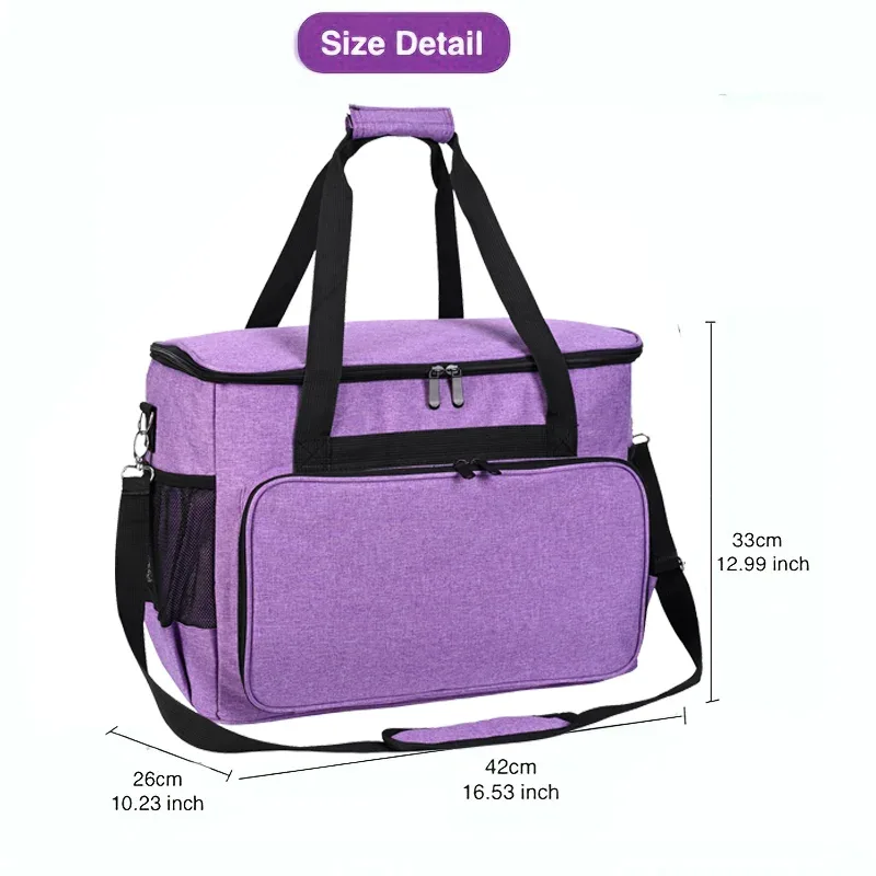 Sac de transport rembourré pour machine à coudre avec organisateur d'accessoires - Image 2