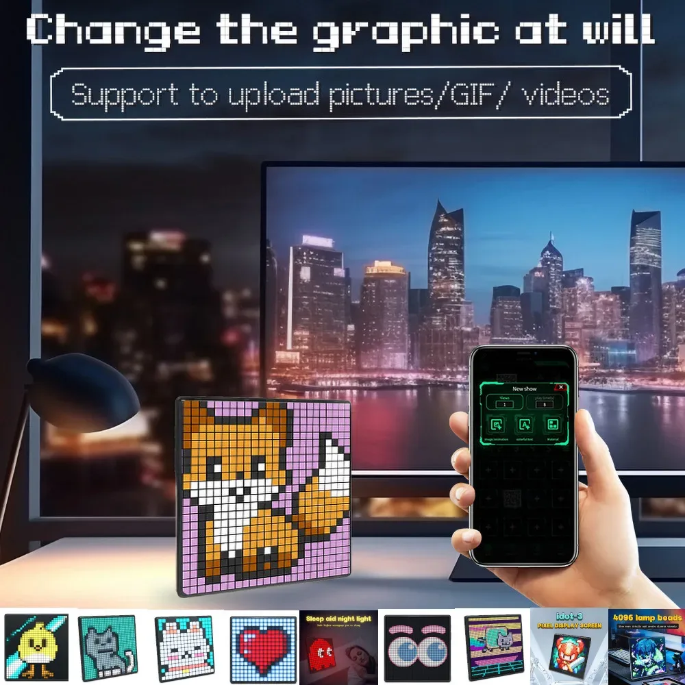 Écran LED Pixel Art 64x64 Intelligent et Programmable - Contrôle via Application - Image 2