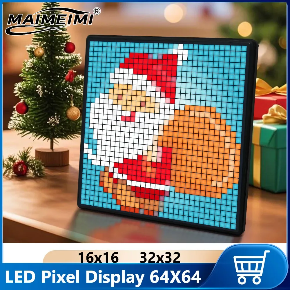 Écran LED Pixel Art 64x64 Intelligent et Programmable - Contrôle via Application - Image 1