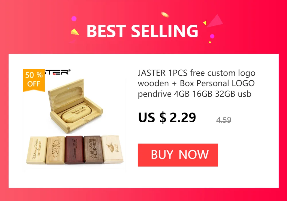 Clé USB en bois et son coffret