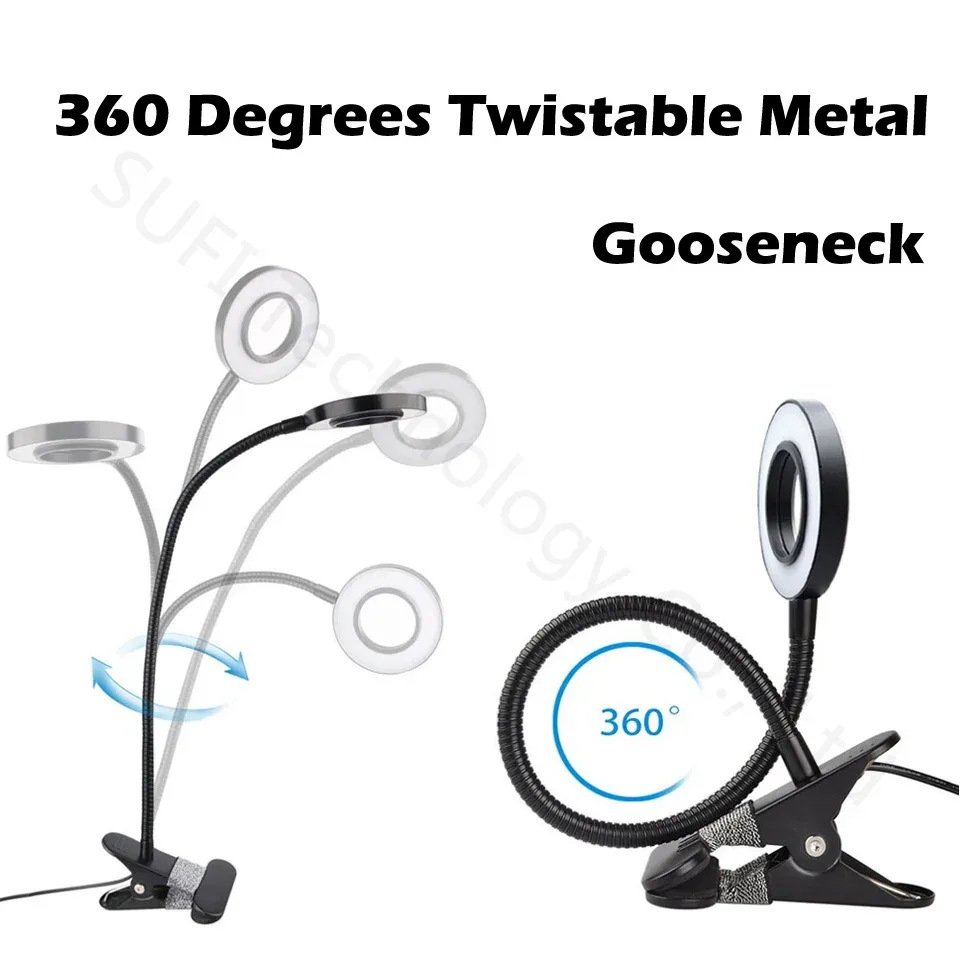 Lampe LED flexible pour machine-outil avec col de cygne en métal (Ø 6 mm / 8 mm) - Image 6