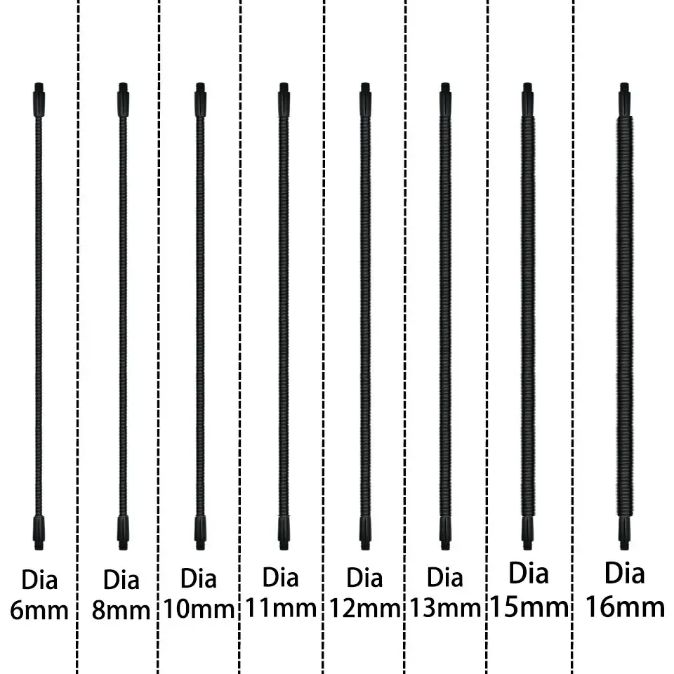 Lampe LED flexible pour machine-outil avec col de cygne en métal (Ø 6 mm / 8 mm) - Image 3