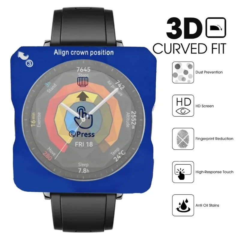 Protection d'écran en verre trempé pour Huawei Watch GT 5 (46mm/41mm) avec kit d'installation facile - Image 6