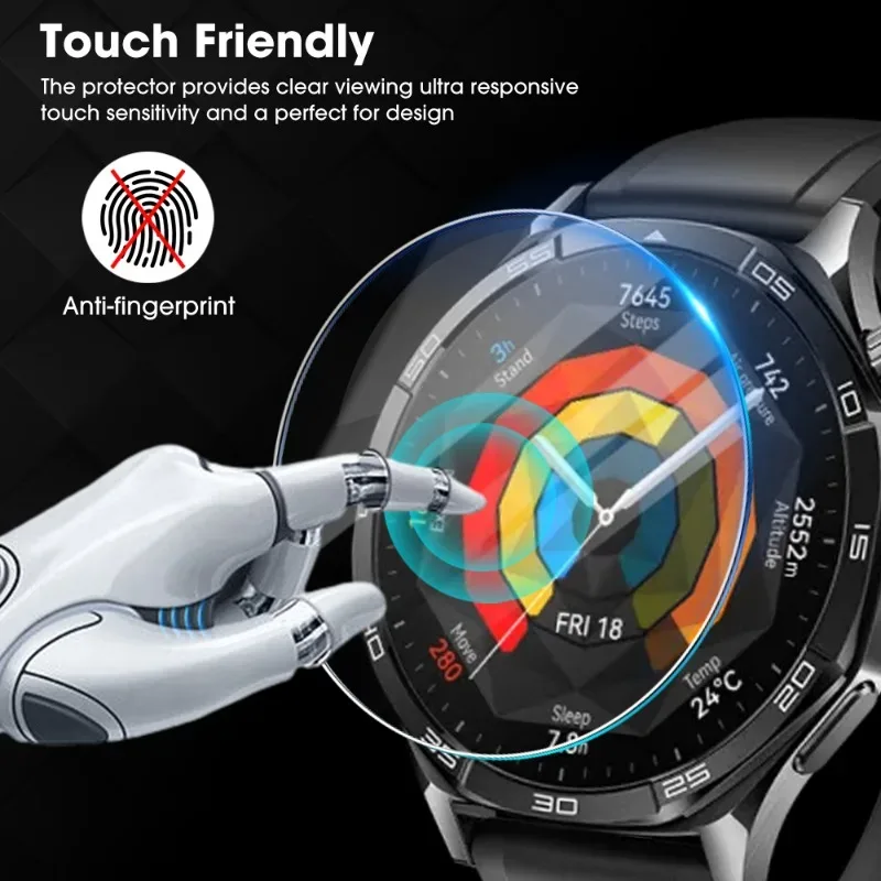 Protection d'écran en verre trempé pour Huawei Watch GT 5 (46mm/41mm) avec kit d'installation facile - Image 4