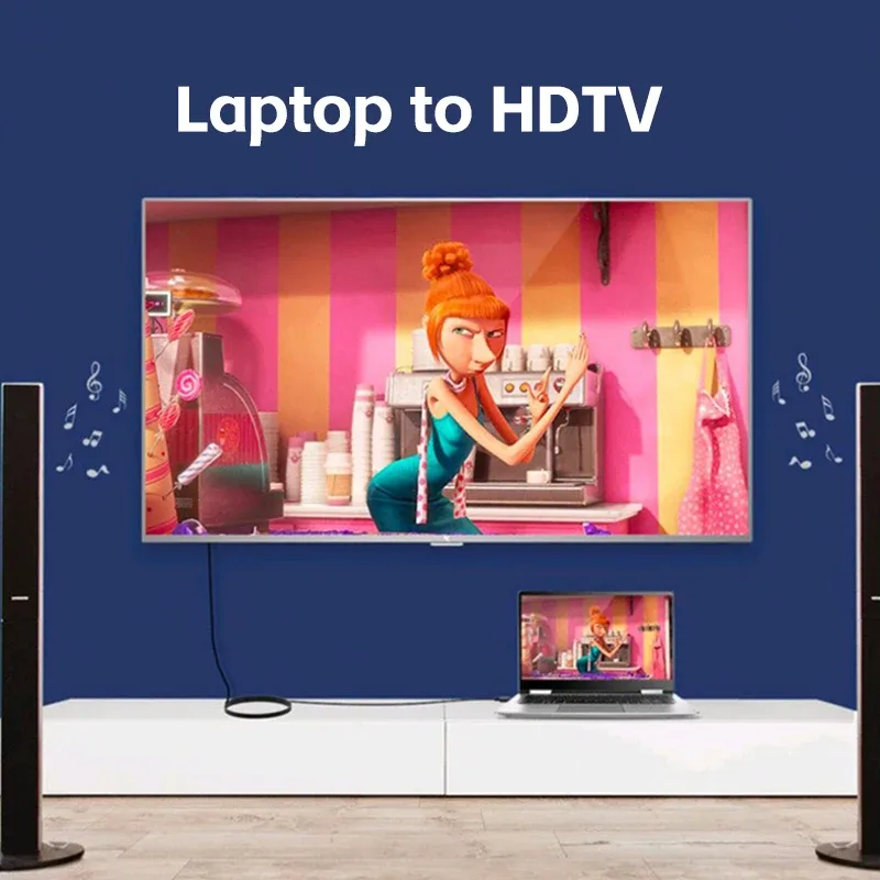 Câble DisplayPort vers HDMI 4K (1,8 m) - Connecteurs Plaqué Or 5