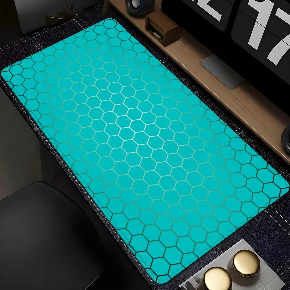 Tapis de bureau XXL design géométrique pour clavier et souris 11