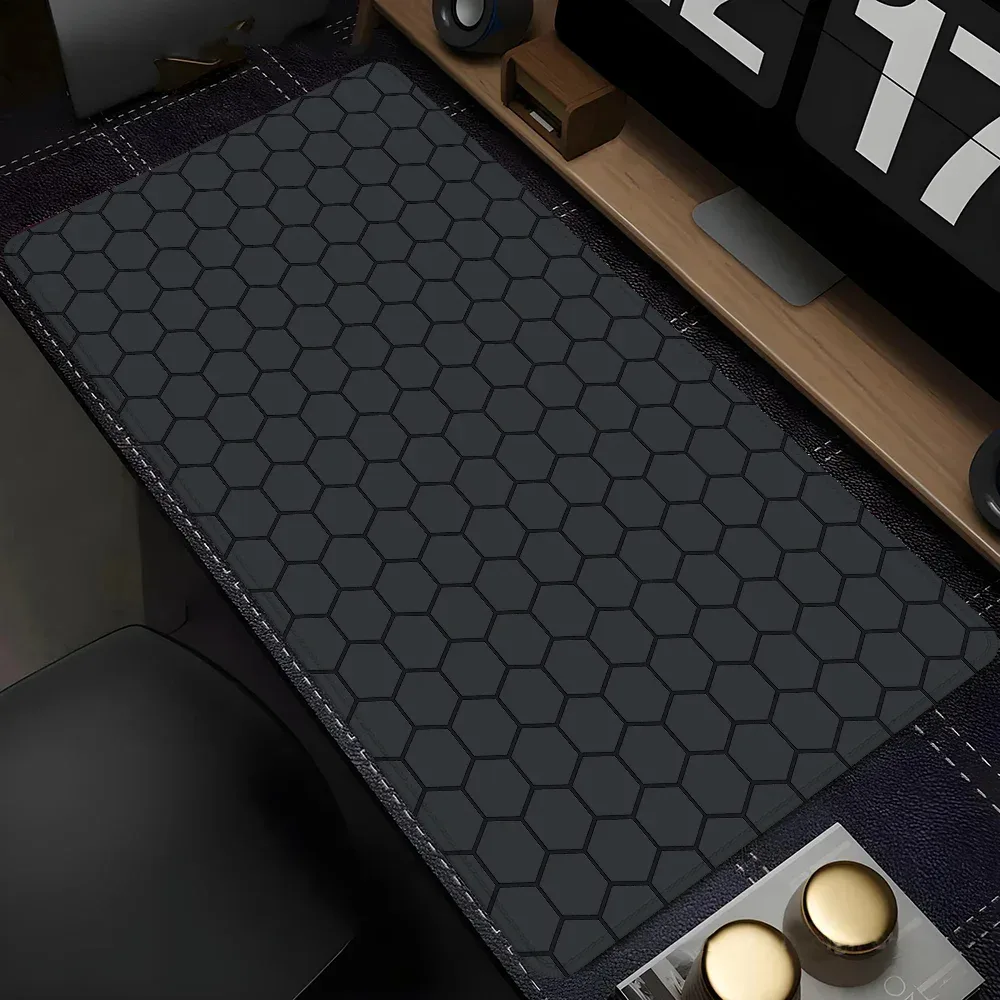 Tapis de bureau XXL design géométrique pour clavier et souris 8