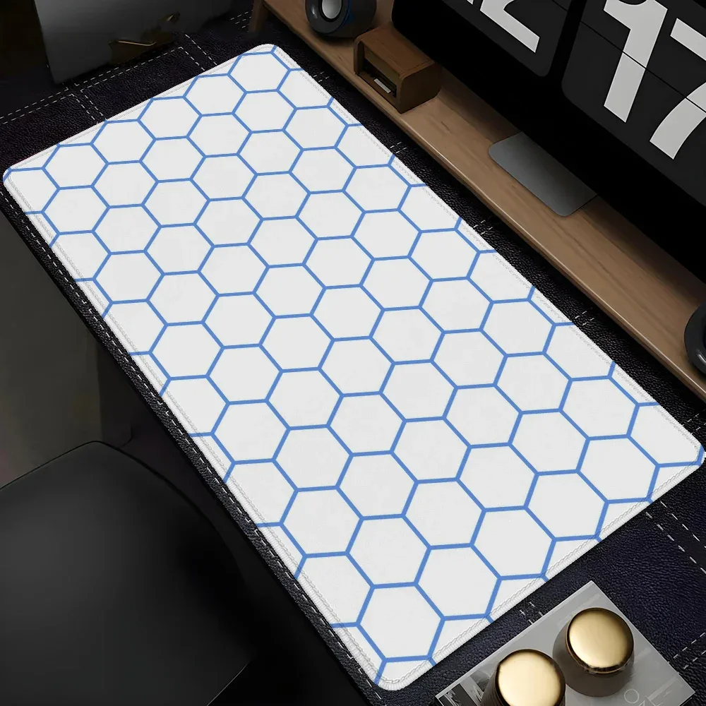 Tapis de bureau XXL design géométrique pour clavier et souris 17