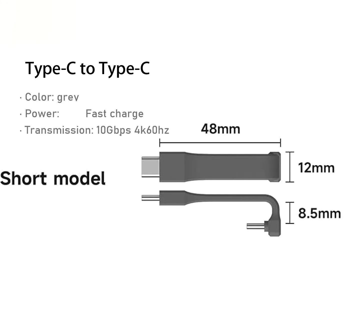 Câble USB4 Court Hagibis (Connecteur en U) - 240W, Vidéo 8K/4K 60Hz - Image 5