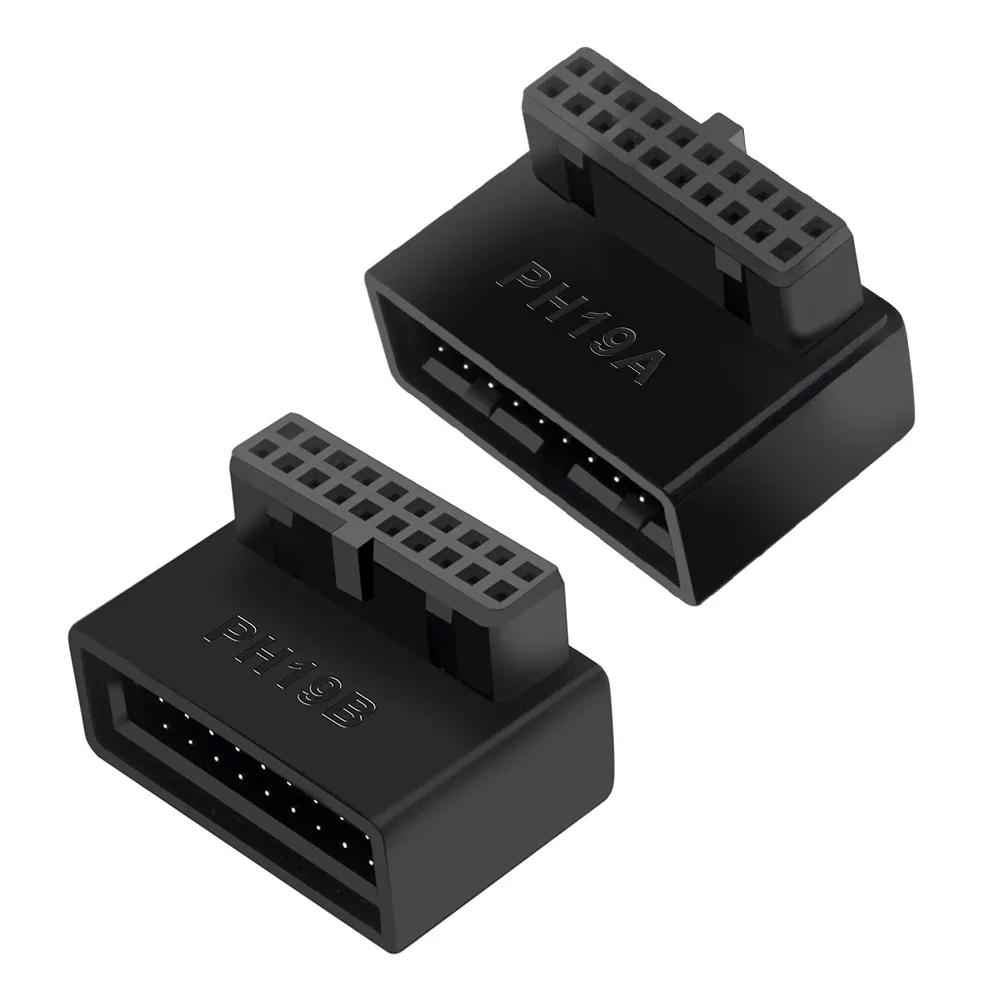 Adaptateur USB 3.0 Interne 19/20 Broches pour Carte Mère - Coude à 90° - Image 2