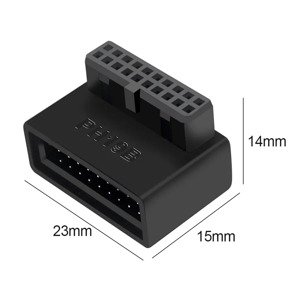 Adaptateur USB 3.0 Interne 19/20 Broches pour Carte Mère - Coude à 90° - Image 6
