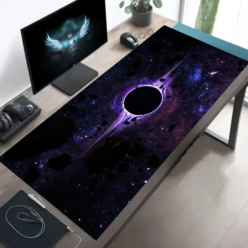 Tapis de souris XXL - Design Trou Noir Cosmique - 900 x 400 mm - Image 2