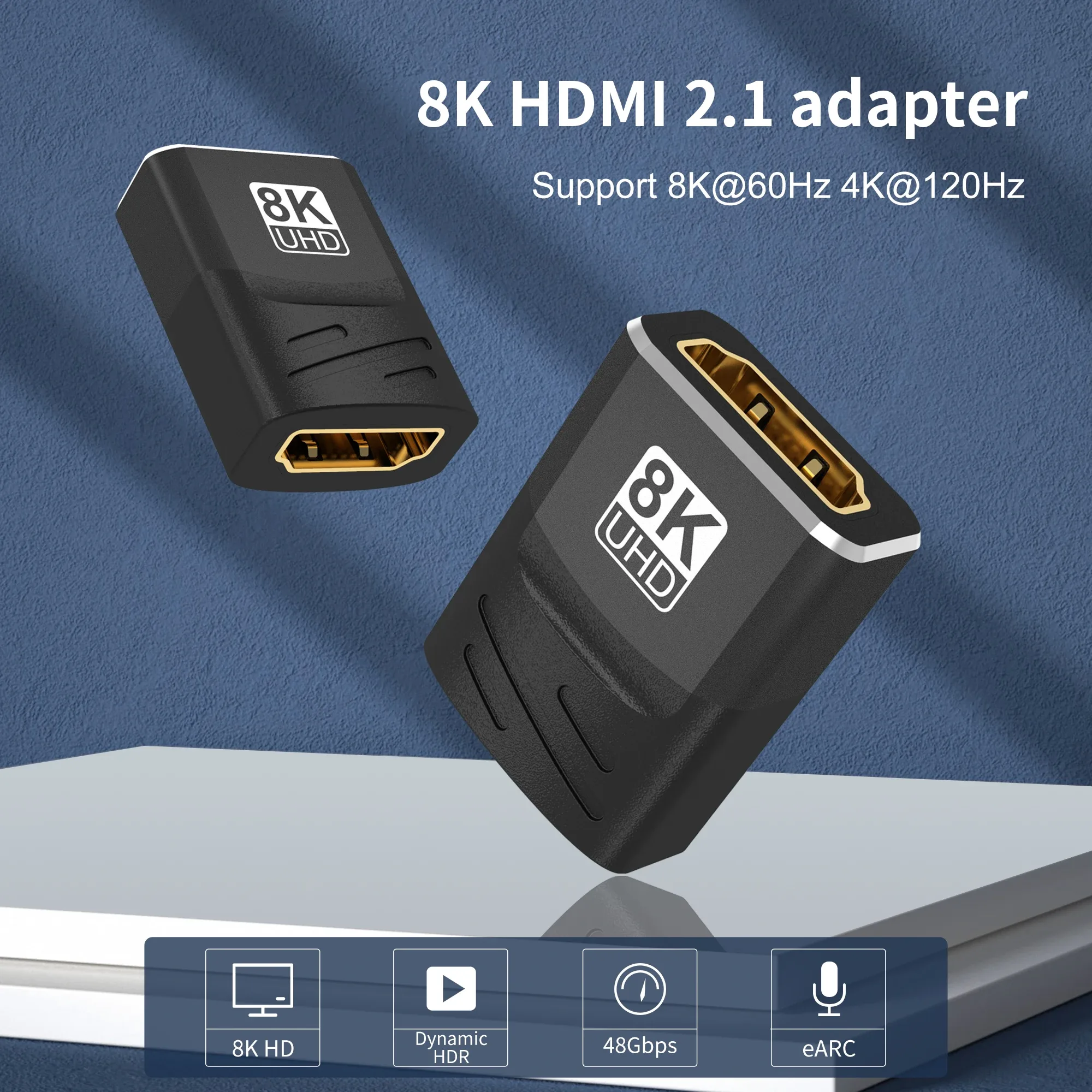 Adaptateur HDMI coudé (90° et 270°) mâle vers femelle - Image 4