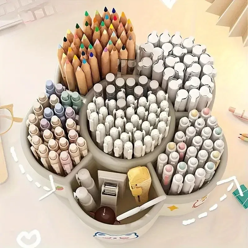 Porte-stylo rotatif à 360° et organisateur de bureau multifonction - Image 2