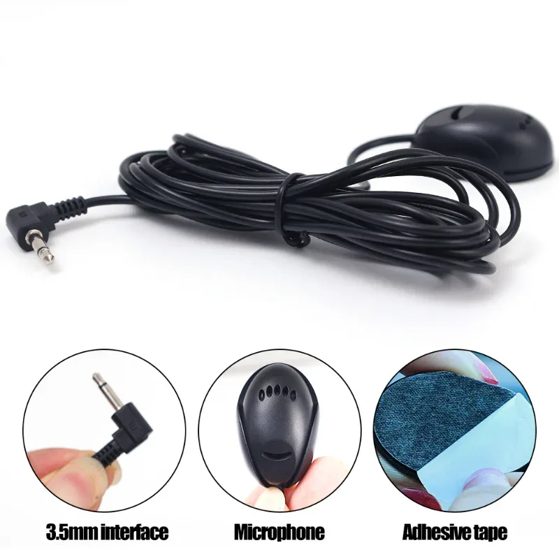 Microphone filaire 3,5 mm pour autoradio - Longueur 3m - Image 6
