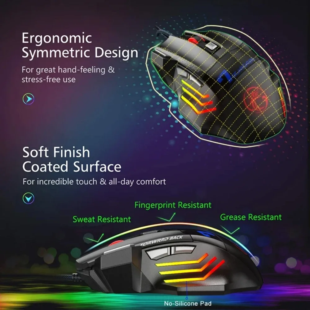 Détails de la souris ergonomique