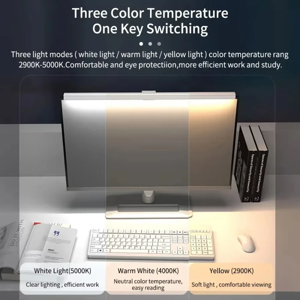 Barre lumineuse pour écran d'ordinateur 50 cm avec gradation continue et alimentation USB - Image 2