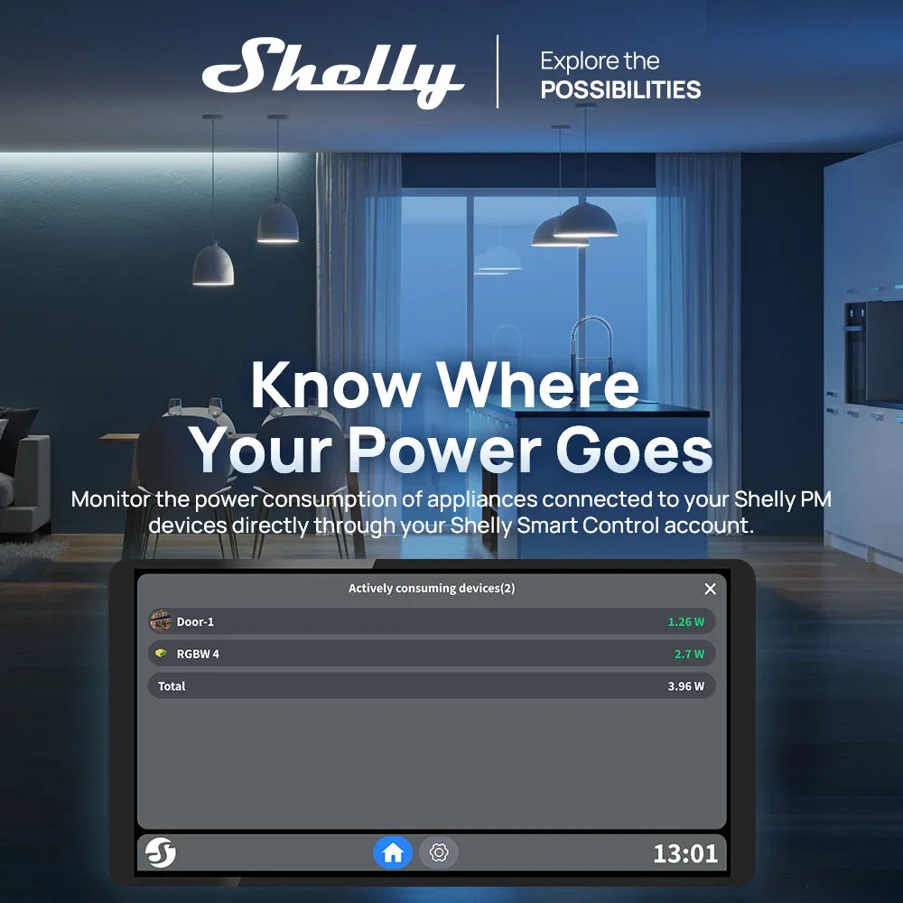 Shelly X2I - Panneau de commande central intelligent à écran tactile WiFi compatible Alexa - Image 6