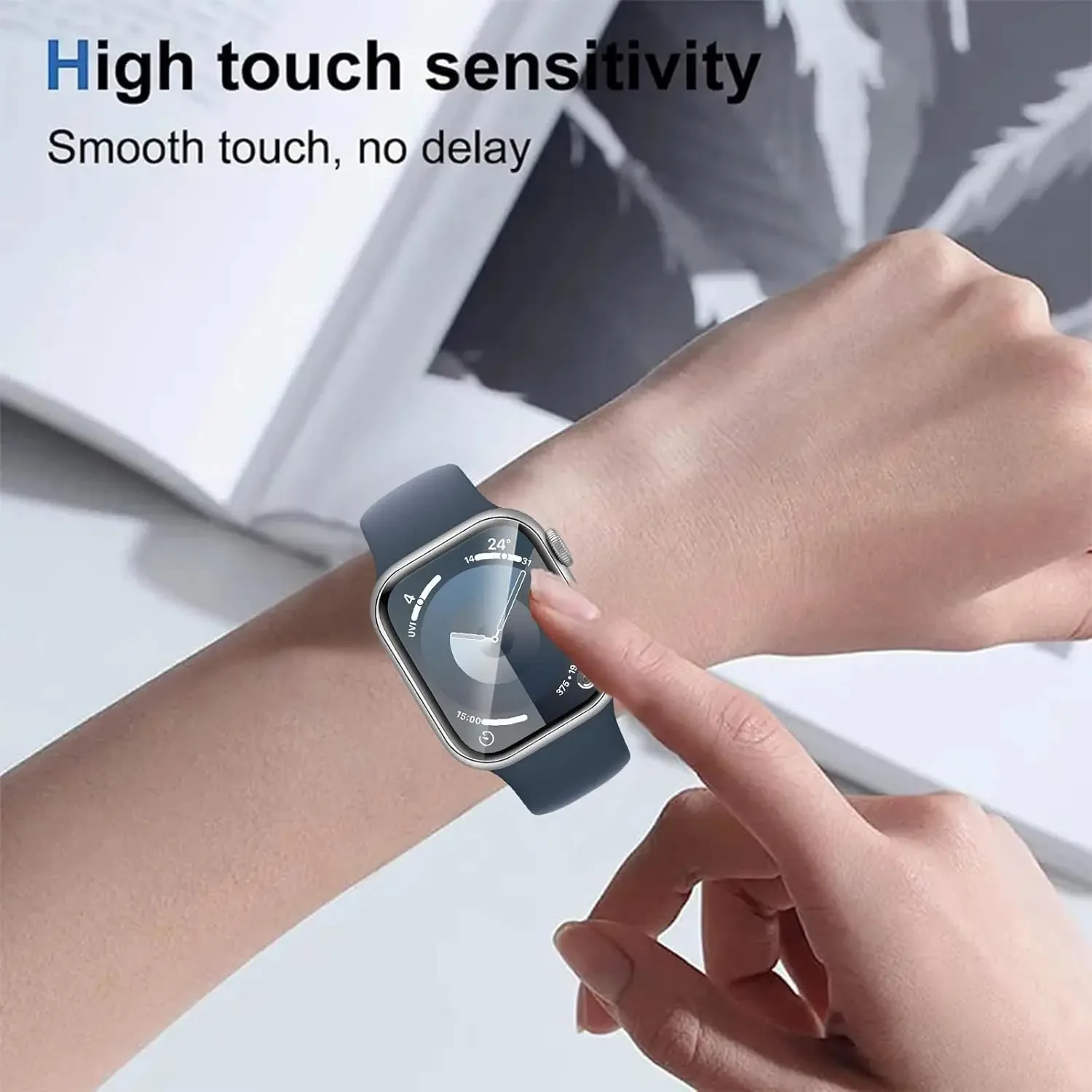 Film de protection hydrogel pour Apple Watch (Séries 1-9, SE, Ultra) - Image 6