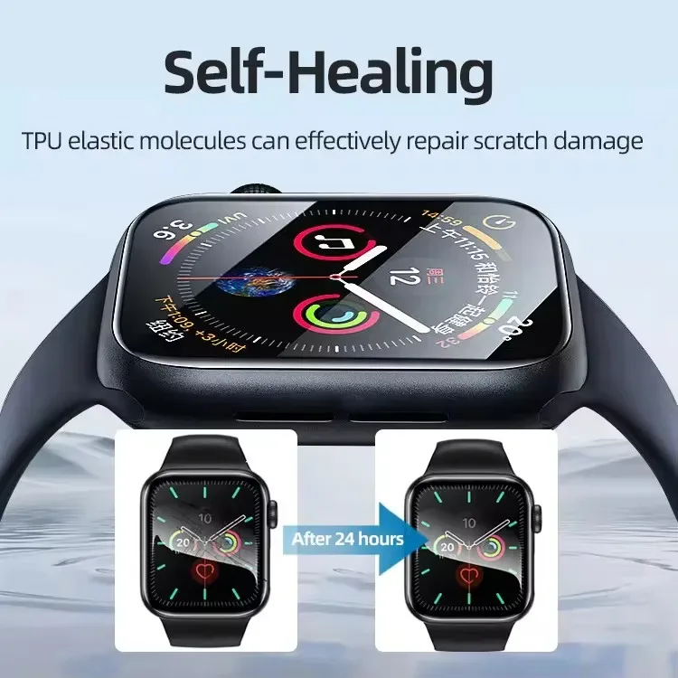 Film de protection hydrogel pour Apple Watch (Séries 1-9, SE, Ultra) - Image 5