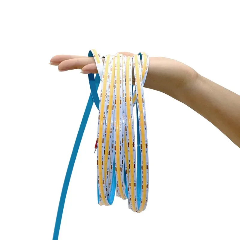 Ruban LED COB Flexible 12V/24V - Haute Densité - Plusieurs Couleurs et Longueurs - Image 1
