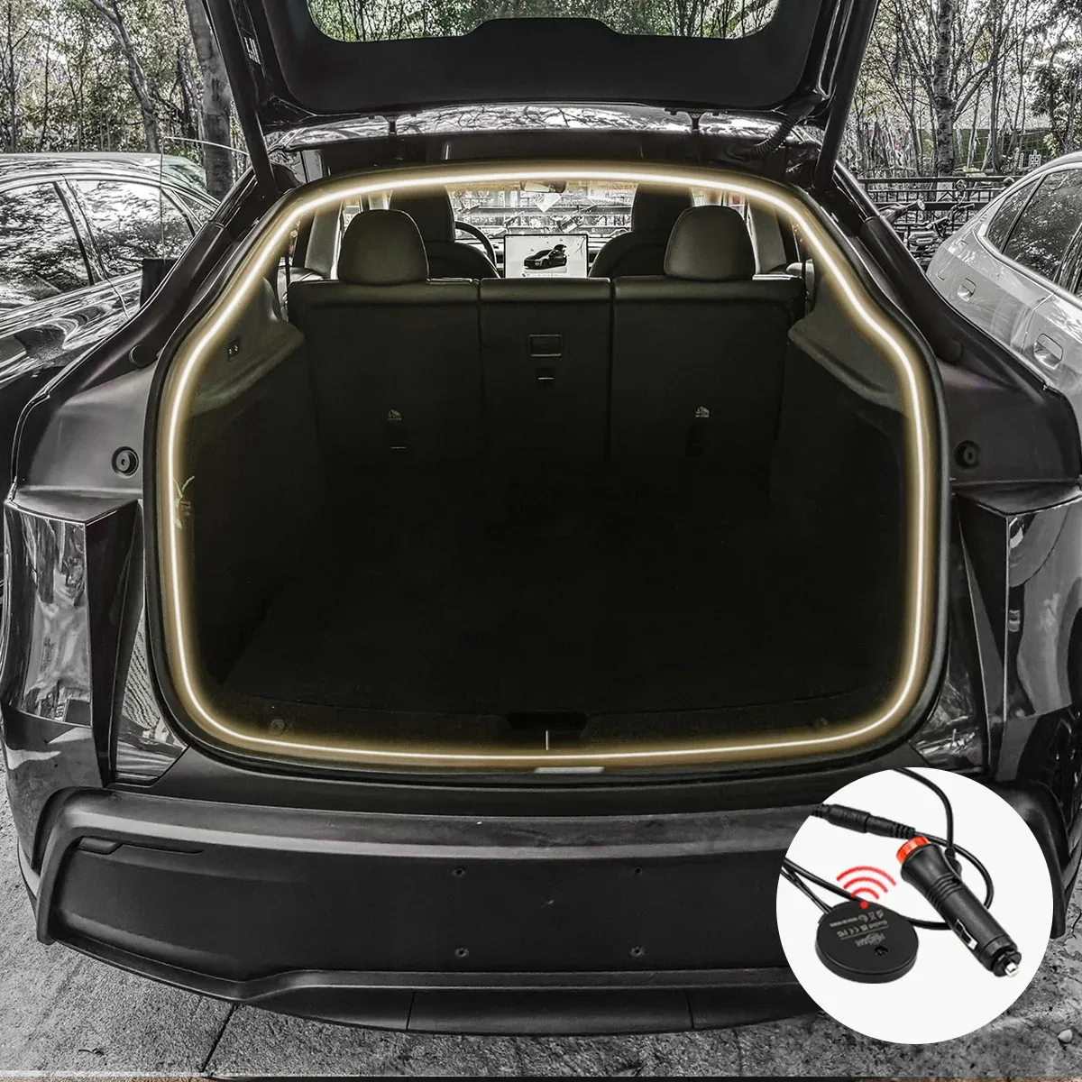 Installation LED Tesla