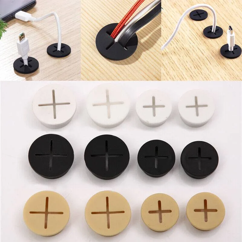 Détail du passe-câble en silicone