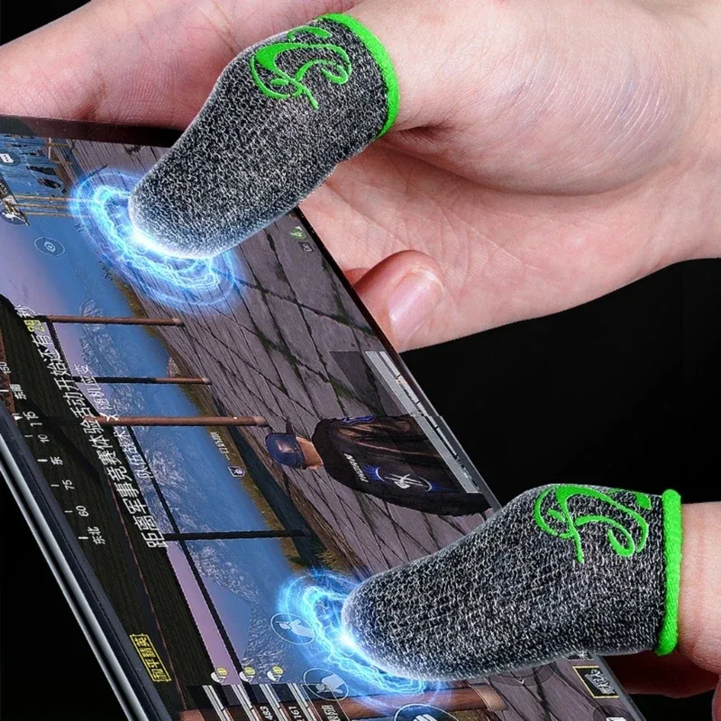 Paire de doigtiers de jeu anti-transpiration pour écran tactile - Image 4