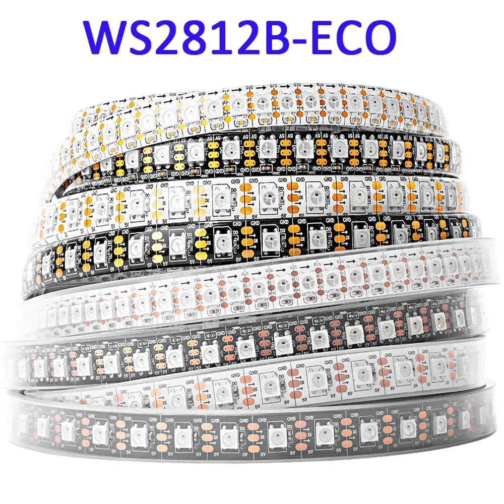 Ruban LED Adressable RGB IC 5m - 5V/12V WS2811 WS2812B WS2813 WS2815 - 30/60 LEDs/m IP30/IP65/IP67 3