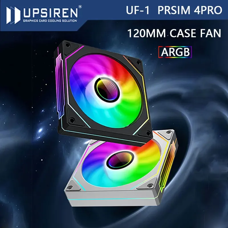 UPSIREN UF-1 PRISM 4 PRO - Ventilateur de boîtier PC 120mm ARGB PWM - 600-1500 tr/min - Image 1