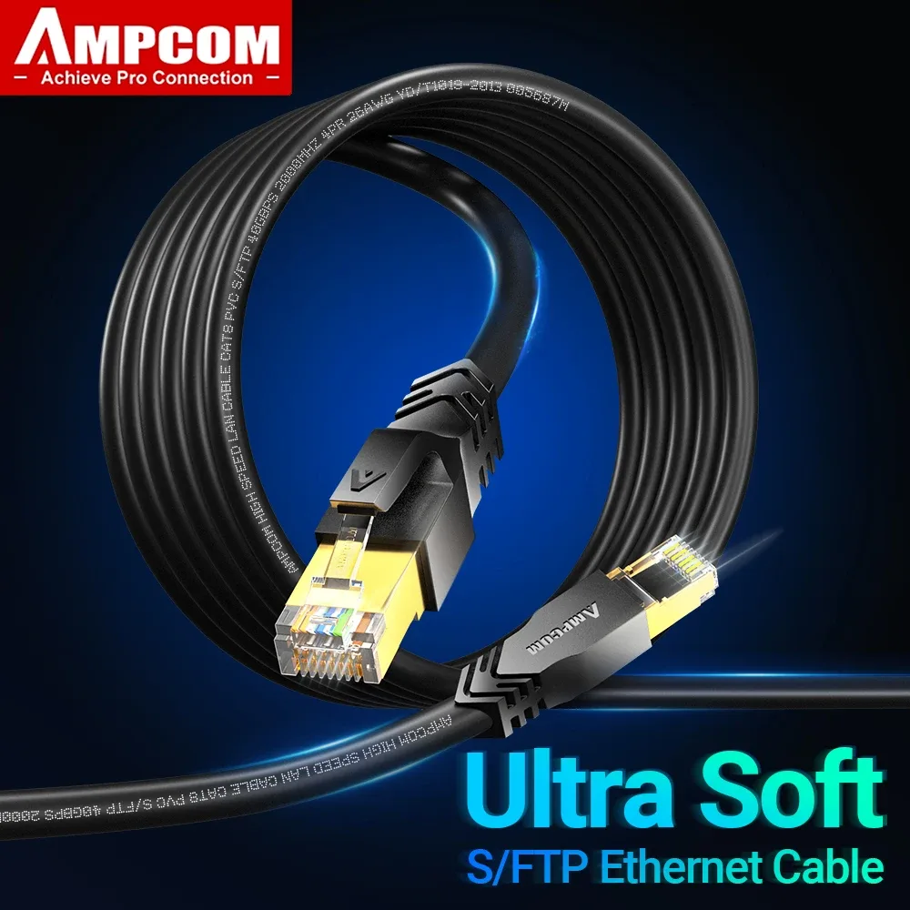 Câble Ethernet AMPCOM RJ45 Cat6A/7/8 - Image 1